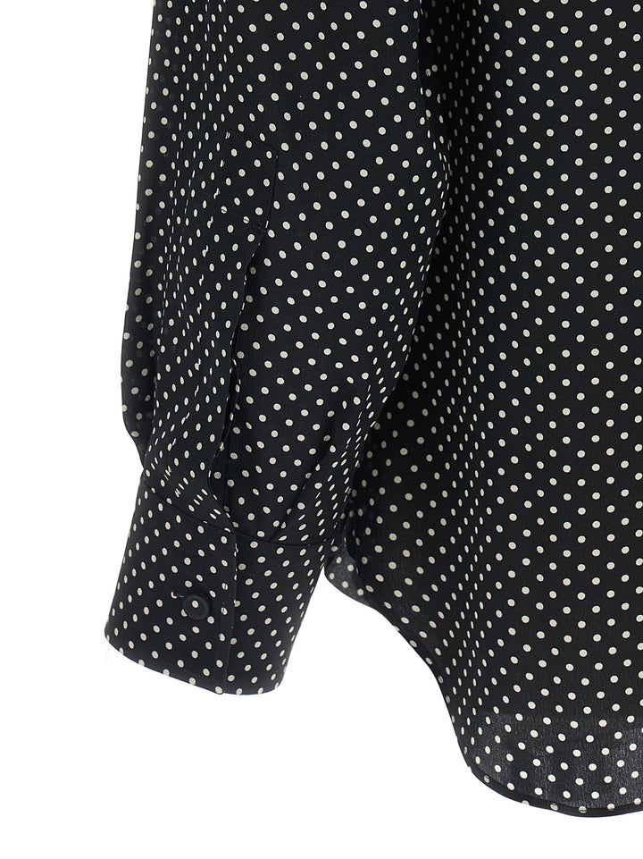 Tom Ford Polka Dot Shirt Camicie - Bianco/Nero | d1cd075c06e1b51c095d0e9b5e84c3c1ed0c5a5d