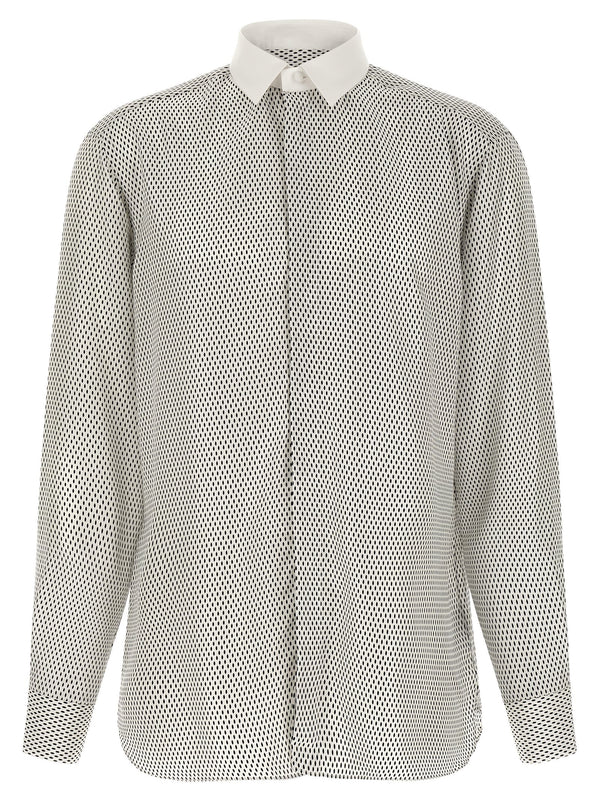 Shirt With Contrast Collar Camicie Bianco