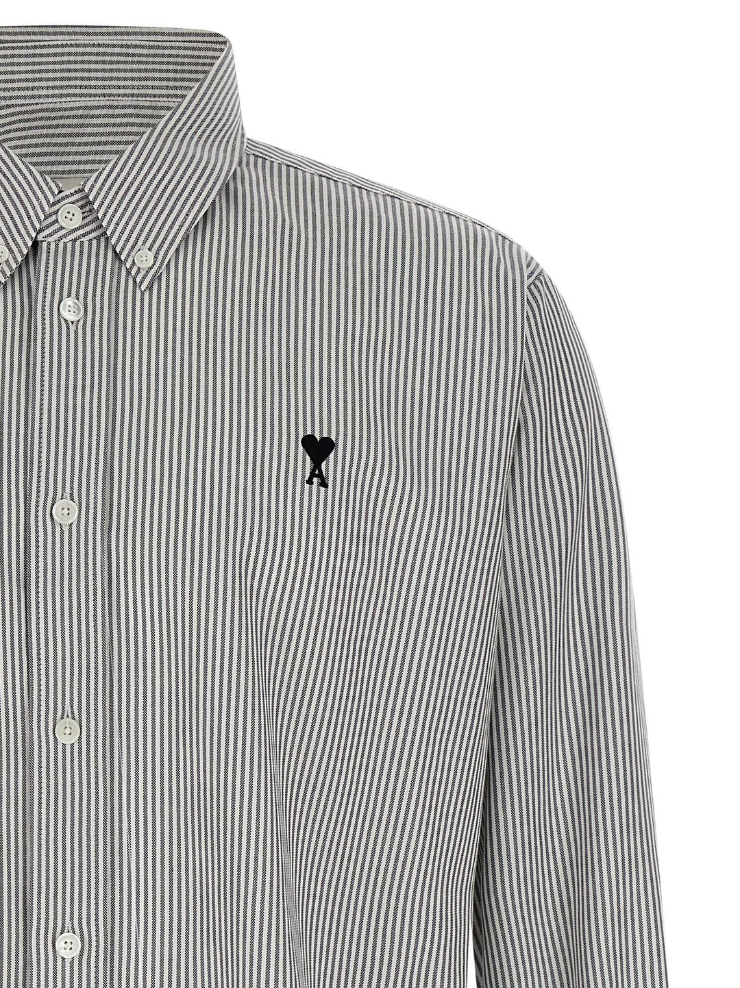 Ami Paris Ami De Coeur Camicie - Bianco/Nero | 7e2f03b7970add15e4252d0081d6b9e5a0121a61