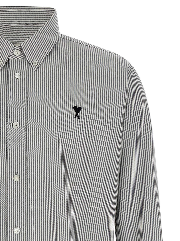 Ami Paris Ami De Coeur Camicie - Bianco/Nero | 7e2f03b7970add15e4252d0081d6b9e5a0121a61