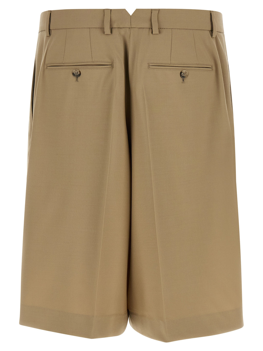 Ami Paris Fresh Wool Bermuda Shorts Bermuda e Short - Beige | 3f8ce4f2c92b56bef735aace8af4dc6e5d2b41b5