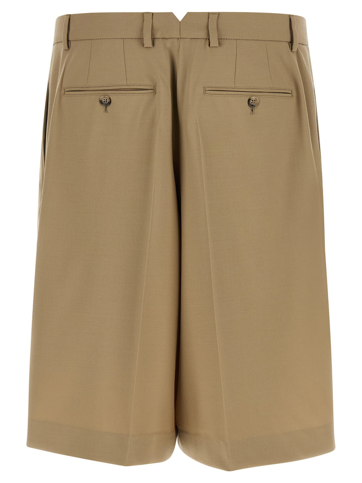 Ami Paris Fresh Wool Bermuda Shorts Bermuda e Short - Beige | 3f8ce4f2c92b56bef735aace8af4dc6e5d2b41b5