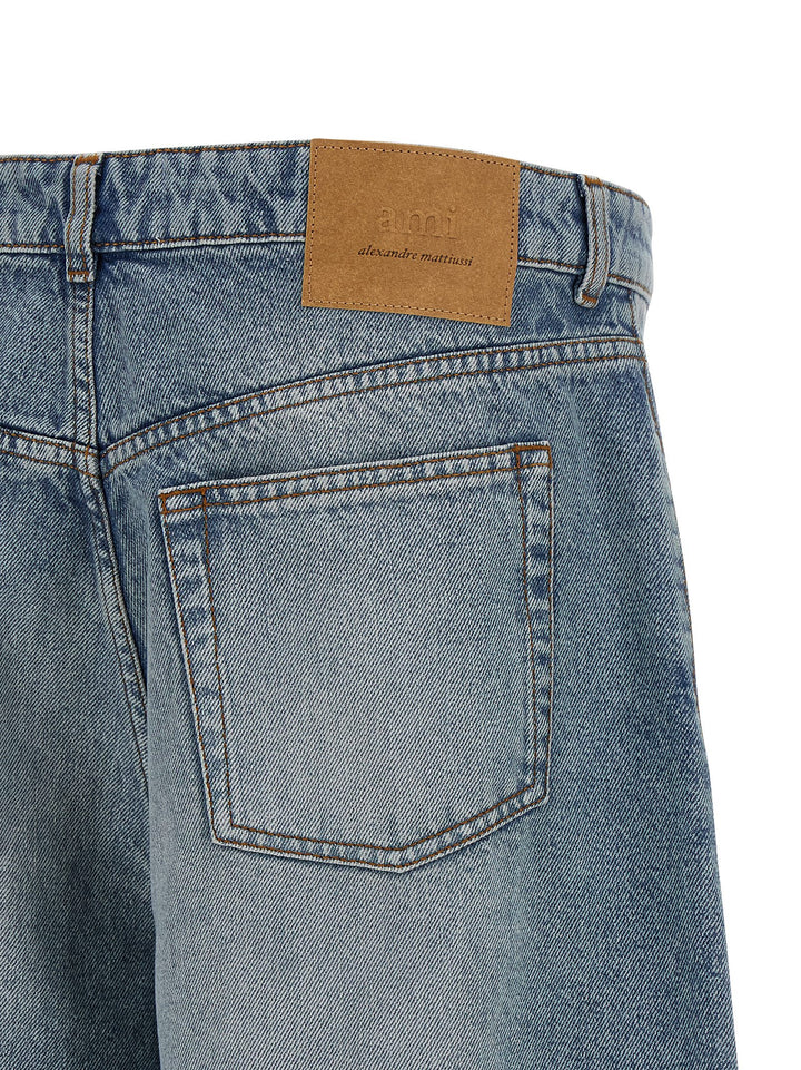 Ami Paris Denim Bermuda Shorts Bermuda e Short - Blu | 7fec9426fa0de2f622a4664f9e552ceb3d34d0ac