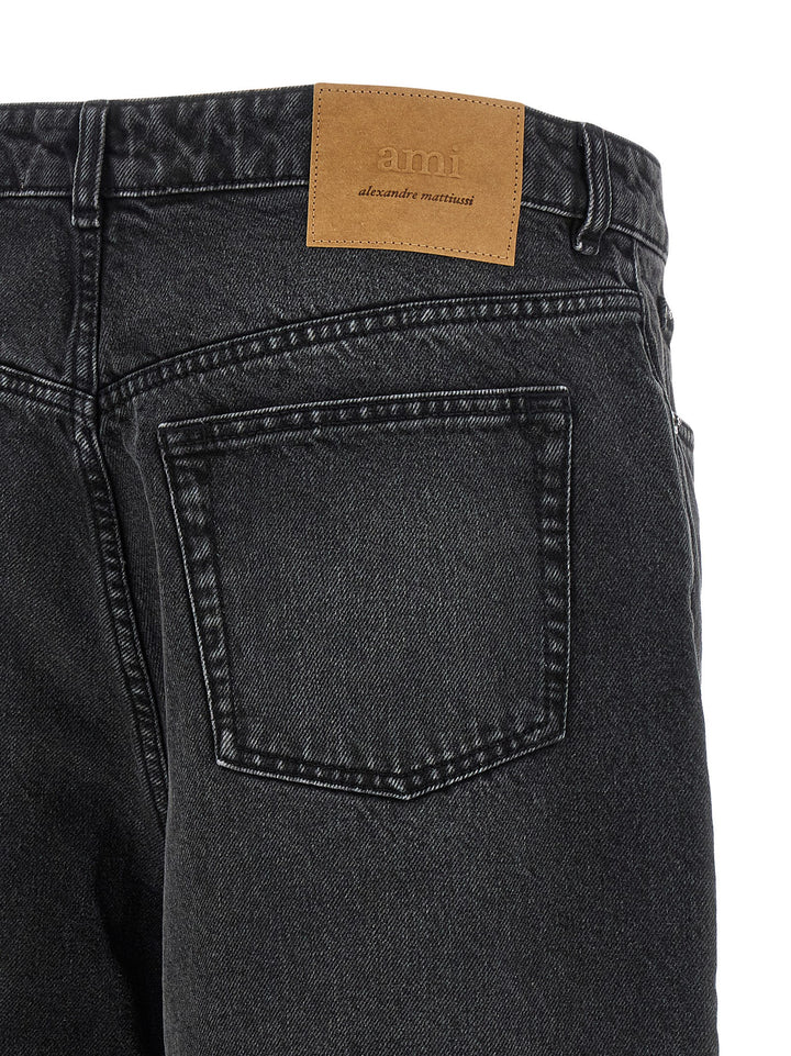 Ami Paris Denim Bermuda Shorts Bermuda e Short - Nero | d19b518d7fc694b0379c14e4b60b52e85950067b