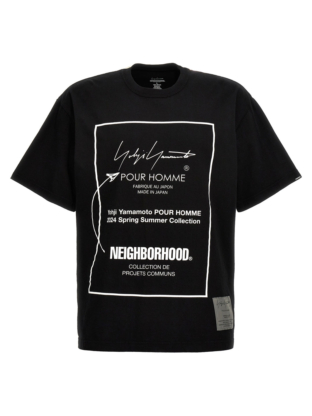 Neighborhood T Shirt Bianco/Nero