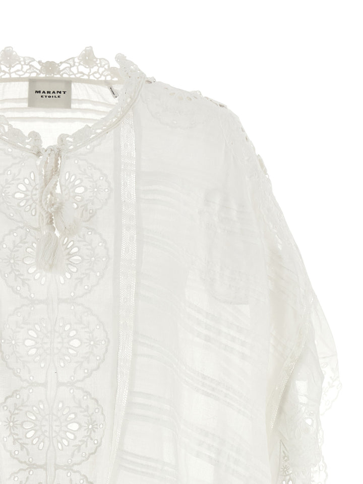 Marant Etoile Payton Top - Bianco | 16d6fcaccad618ae5636b500a0391be5f3095f05