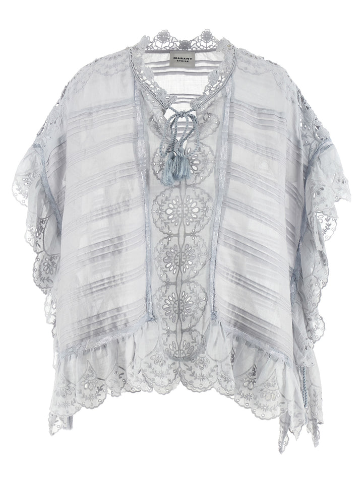 Marant Etoile Payton Top - Celeste | 522926f40d9d88c61310dbdc538ad998aa25826d