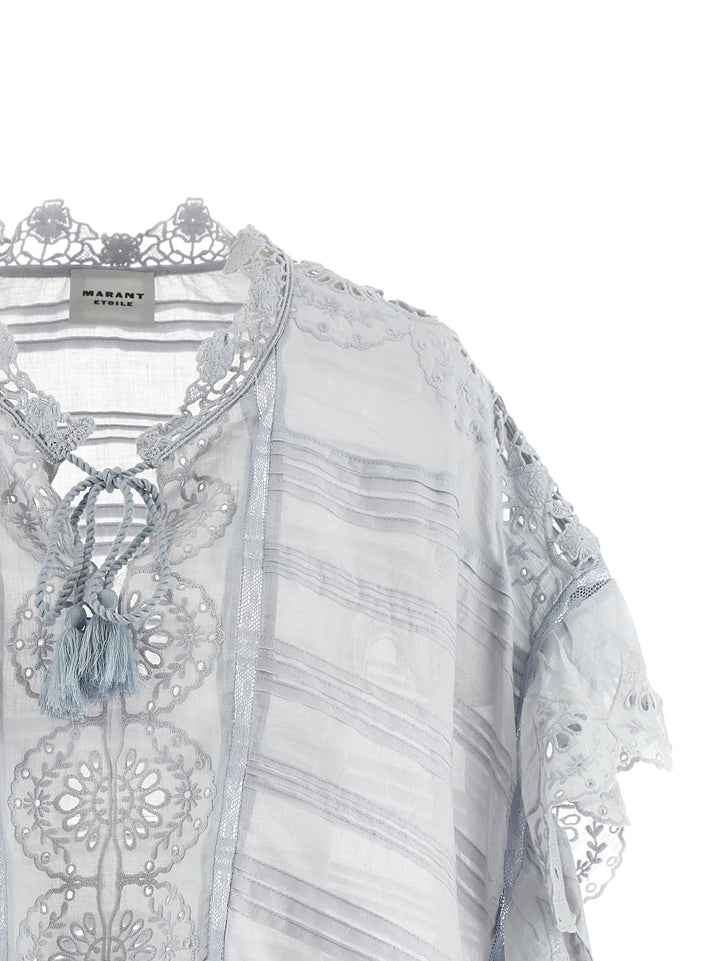 Marant Etoile Payton Top - Celeste | a7b912b7063a718d01ef16c4027d737509514339