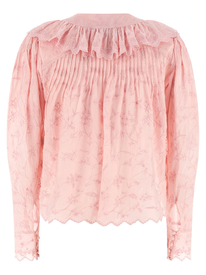 Isabel Marant Zelly Top - Rosa | 92c00b3f2d9f276fe065b1c90fed9c115c82a67e