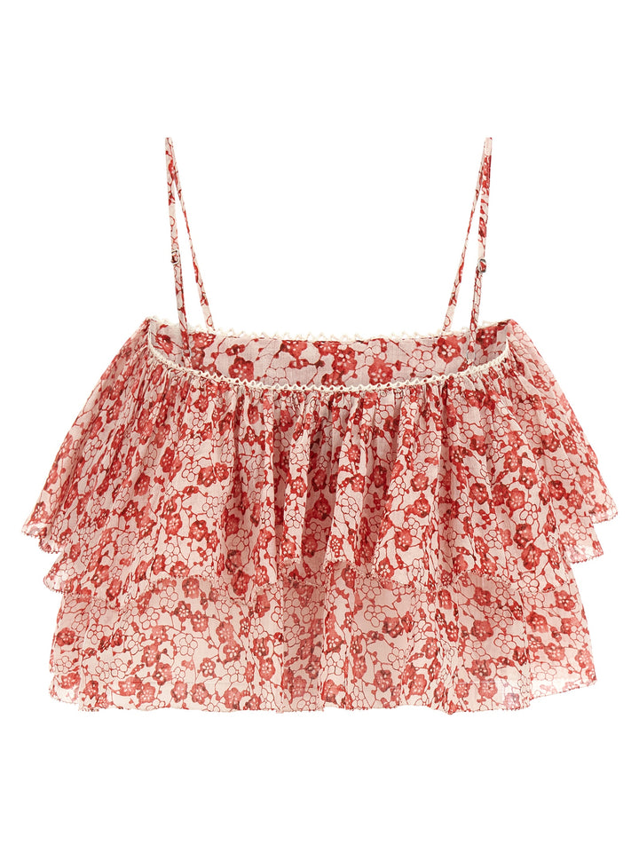 Marant Etoile Erisa Top - Rosso | 3b8de2523135434c8a73c520c97e50c3770d2ad0