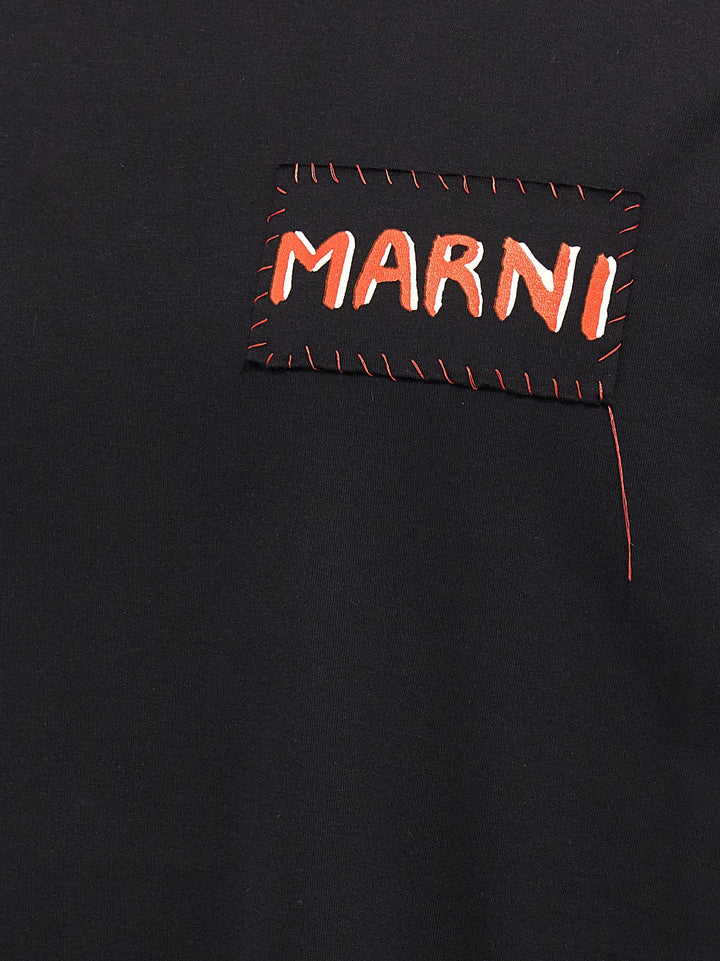 Marni Logo T shirt - Nero | a1bd49dfaa3bb68fdf88830aa555c7c647982ce4