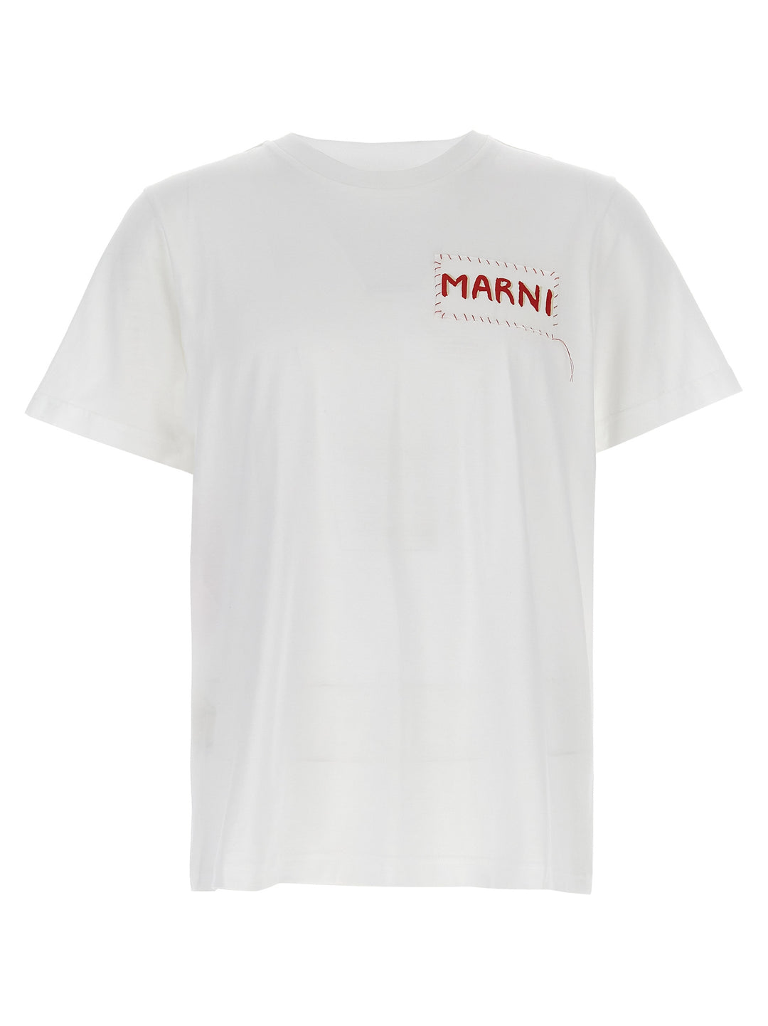 Marni Logo Patch T shirt - Bianco | 631ba5aa5c7bd01edc7ca3a7e43ad6adb81b2b12