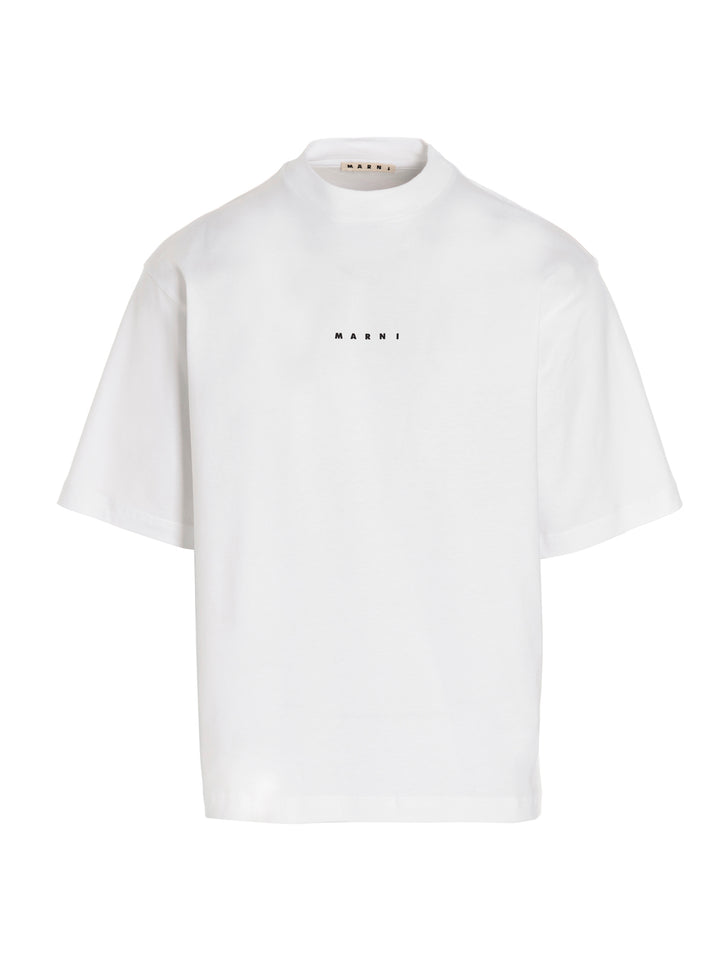 Marni Logo Printed T shirt - Bianco | 80744055ea11464d98872a846ecfd1ae2ee01fe0