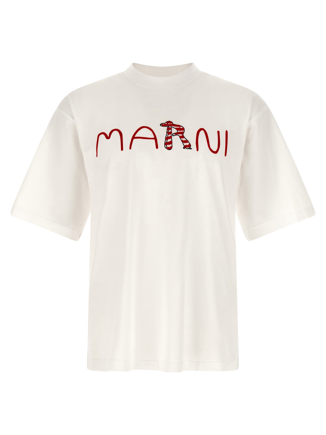 Marni Logo T shirt - Bianco | 71641fbe8dc92443dec5a181ba506fae84c3df8d