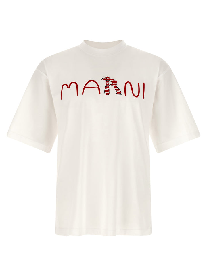 Marni Logo T shirt - Bianco | 71641fbe8dc92443dec5a181ba506fae84c3df8d