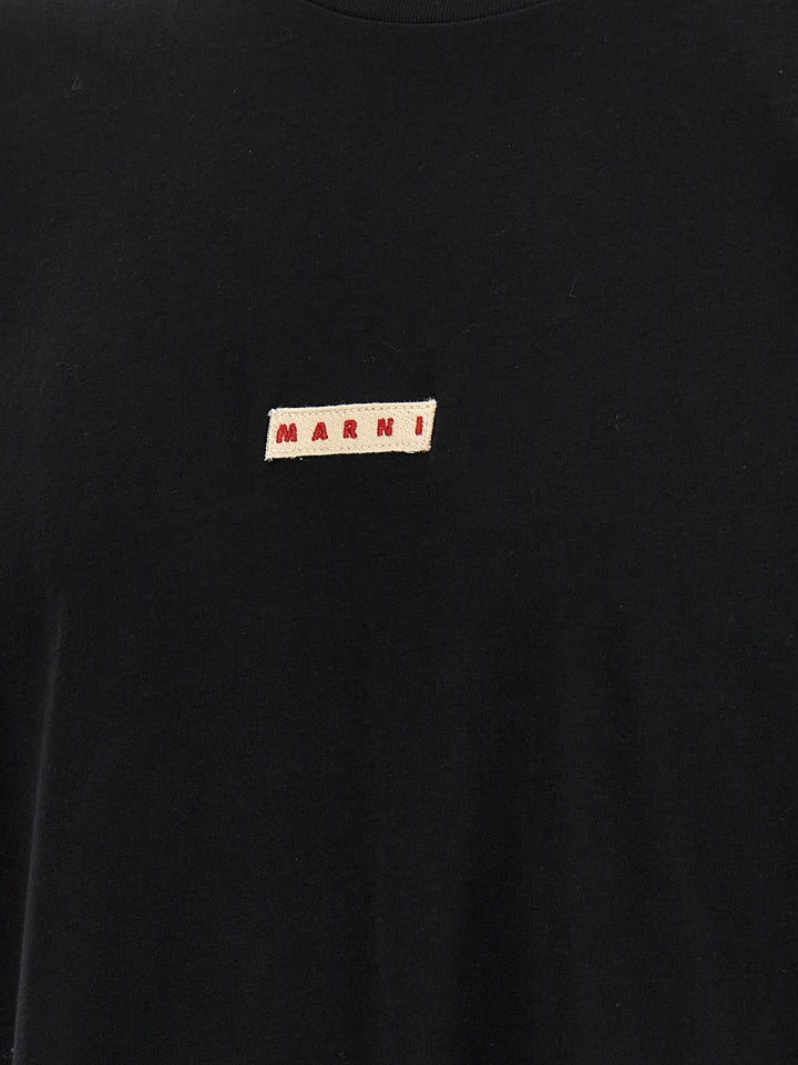 Marni Logo Patch T shirt - Nero | 700dcd4c6939490f488e5b7b7e545cdf7d72d8d2