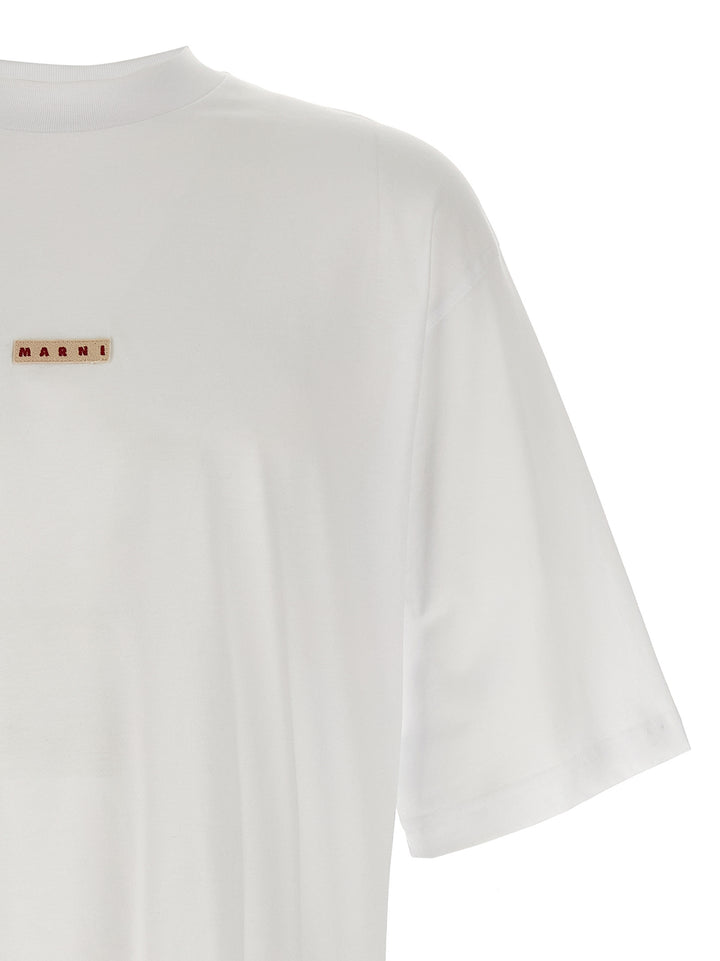 Marni Logo Patch T shirt - Bianco | 248cca5c1762422124bb7b1a141e9b193df30f5b