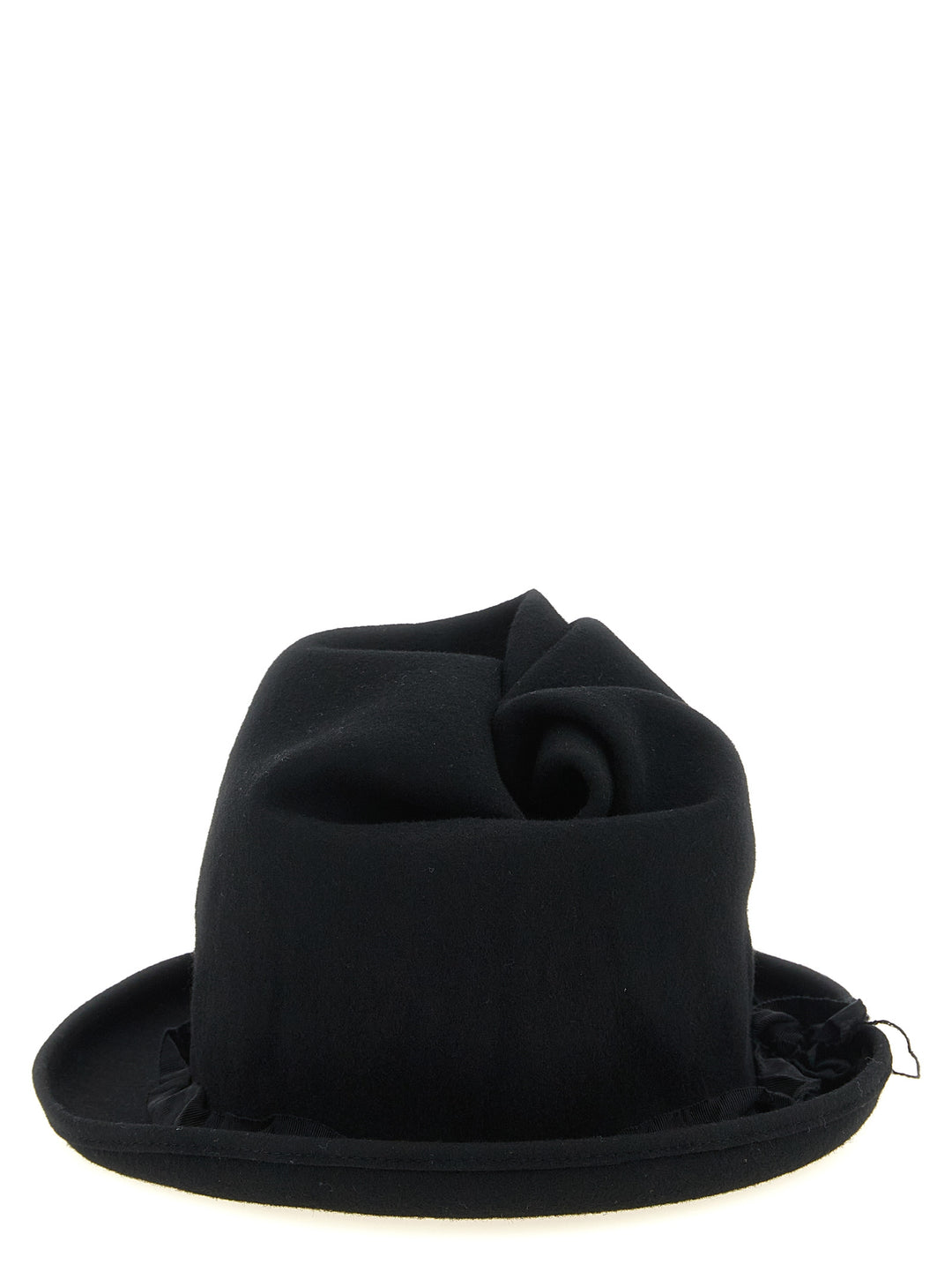 Yohji Yamamoto Sculptural Crown Hat Cappelli - Nero | aa3cba1829f574b698fcb2fdb1119abacf13f1b8