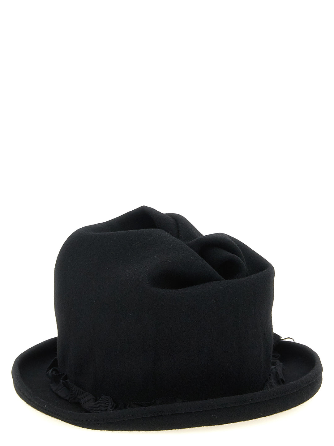 Yohji Yamamoto Sculptural Crown Hat Cappelli - Nero | 0bb6d281332a643d08683f8e8b6d06a7da5b25db