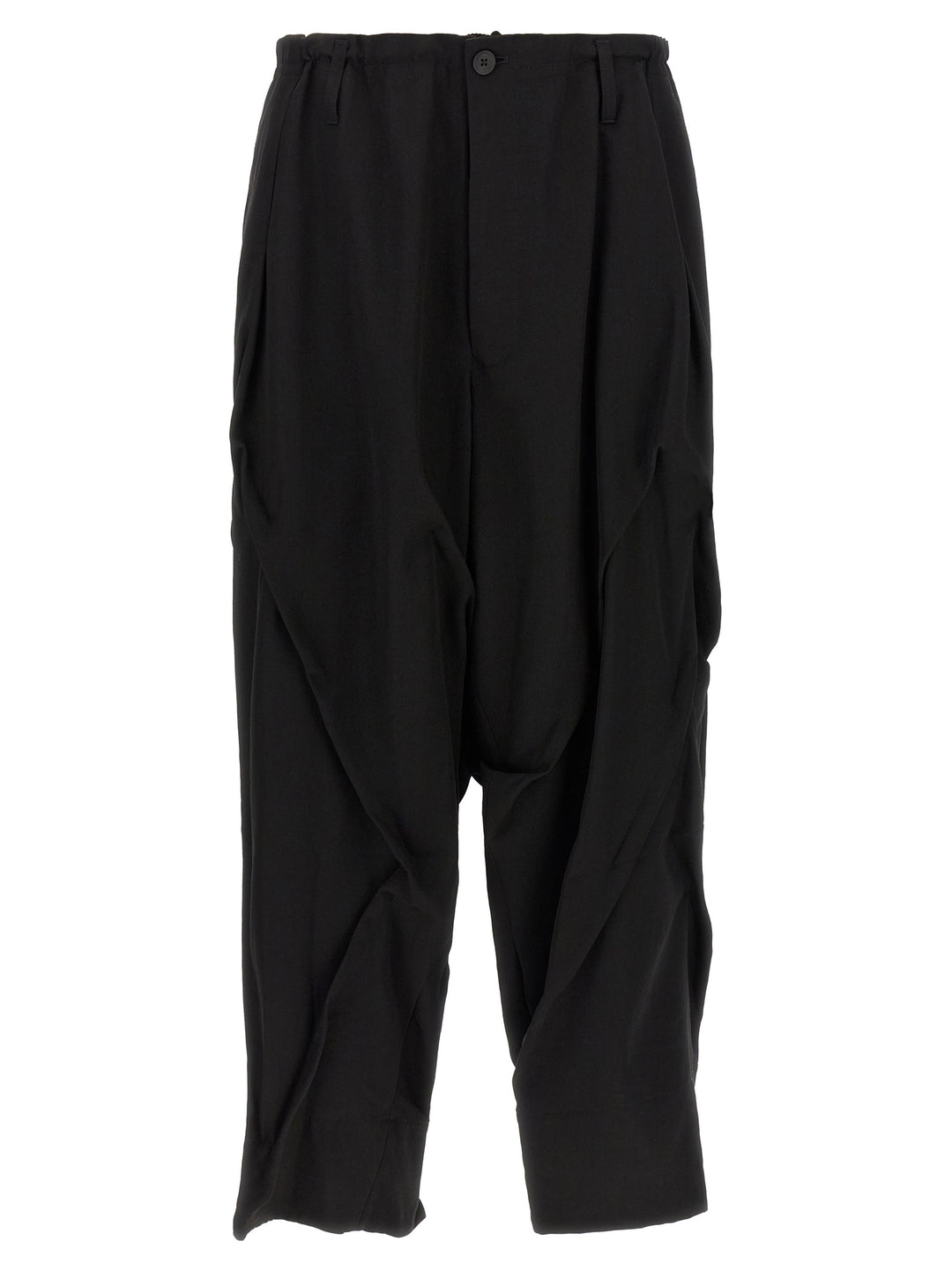 Yohji Yamamoto Tuck Pantaloni - Nero | 54be8aef12d909bf0e245818b5a8edf7794b3d5f