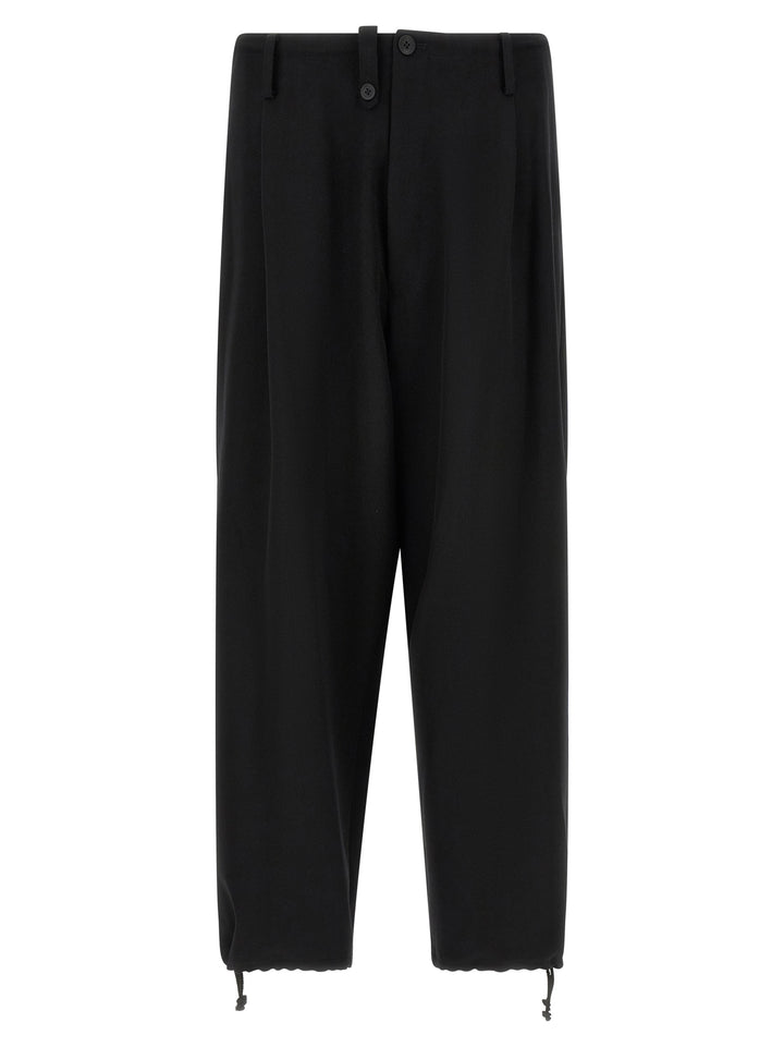 Yohji Yamamoto New Standard Wallet Pantaloni - Nero | 64a49ec16d762bfa8679873546fcc616e69ccaf0