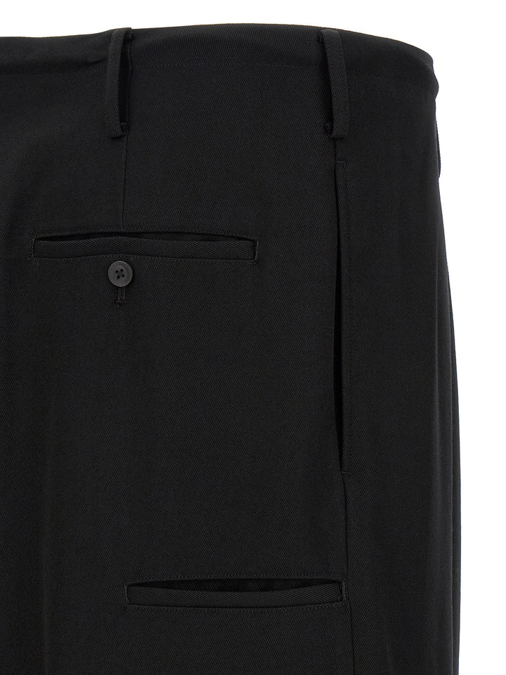 Yohji Yamamoto New Standard Wallet Pantaloni - Nero | c7382b878566ef1100266a1970ab507544a56b33