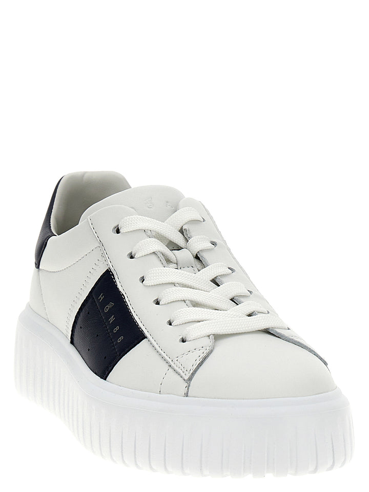 Hogan	 H-Stripes Sneakers - Blu | faa2f29c8980dc2056cdfb3e88740c39a798299e