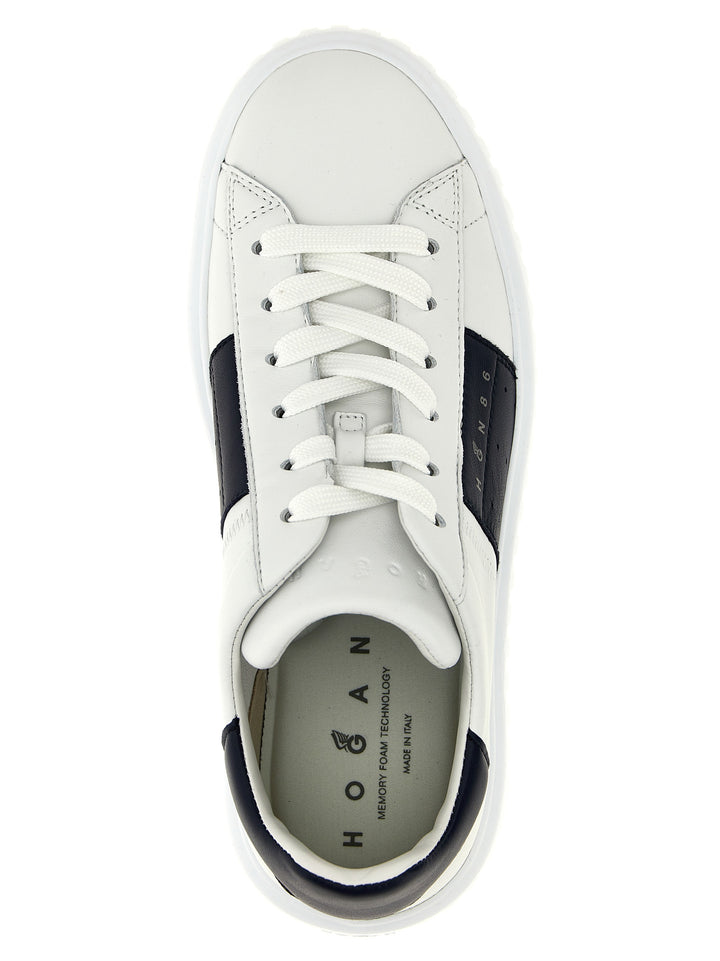 Hogan	 H-Stripes Sneakers - Blu | aec709c028d66a76afe4cc2f76d5830768dfb3af