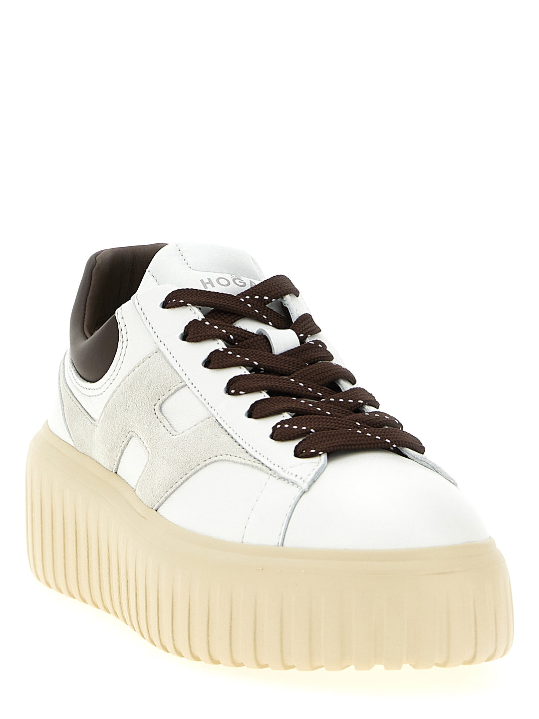 Hogan	 H-Stripes Sneakers - Marrone | 4677c28d2c871461d1a719482b33aea0113ec7e7