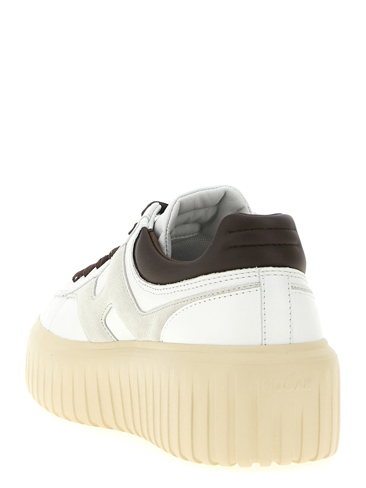 Hogan	 H-Stripes Sneakers - Marrone | 8658cc2f5c0fee8ee0961f89260a77d5baec75f9