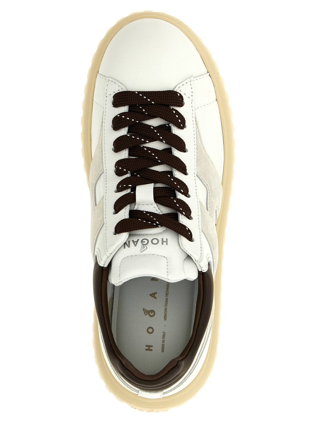 Hogan	 H-Stripes Sneakers - Marrone | 1040c438661c021000a141d3631cb91d875f3bff