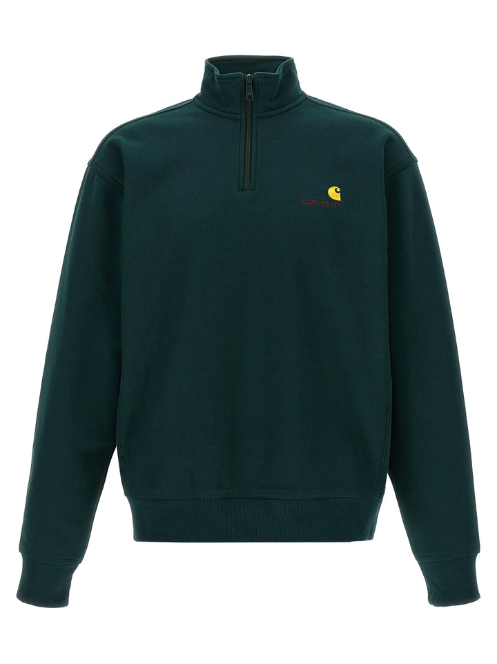 Carhartt Wip American Script Felpe - Verde | c29df3f3344cffb4f9bdd4b02b751b7ad7fb9330