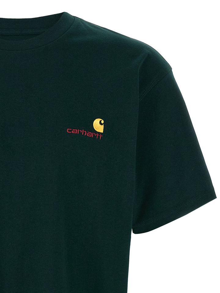 Carhartt Wip American Script T shirt - Verde | ac3e03837105e537307654526775e869a8d842c6