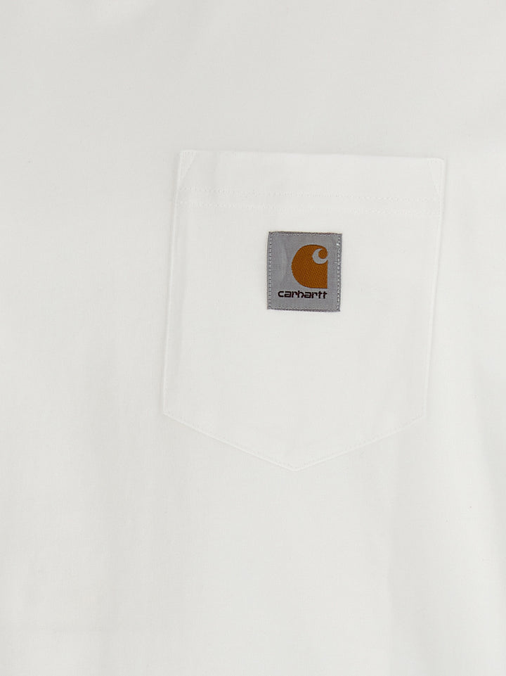Carhartt Wip Pocket T shirt - Bianco | 574c8ef0b84de636e7f342e604b6350787c8f829