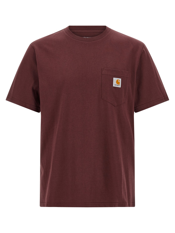 Carhartt Wip Pocket T shirt - Bordeaux | b252d5834073d28cf49ed7593e03049ca8a70cfb