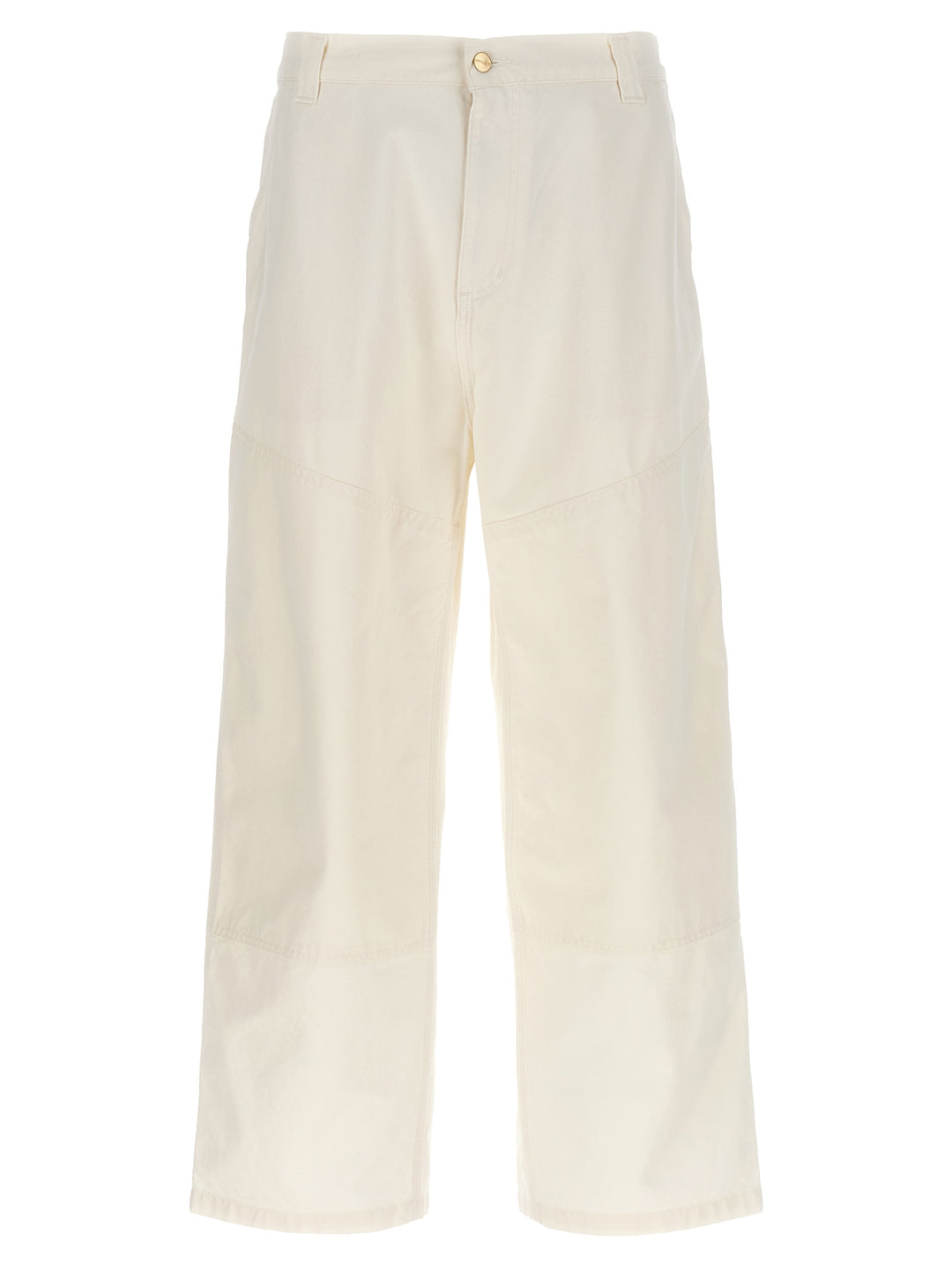 Wide Panel Jeans Bianco