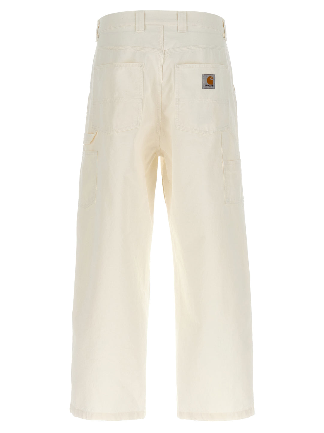Wide Panel Jeans Bianco