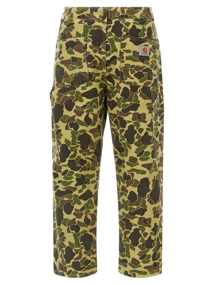 Carhartt Wip Duck Single Knee Pantaloni - Verde | 358b71ca50ac9020ee6ef171a20200e9f58e442a