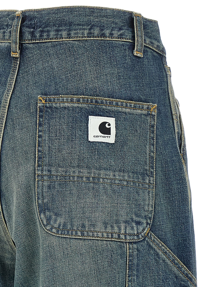 Carhartt Wip Brandon Single Knee Jeans - Blu | 9bd18afb5b1aedeade5c537de8a47f23dbae68ec