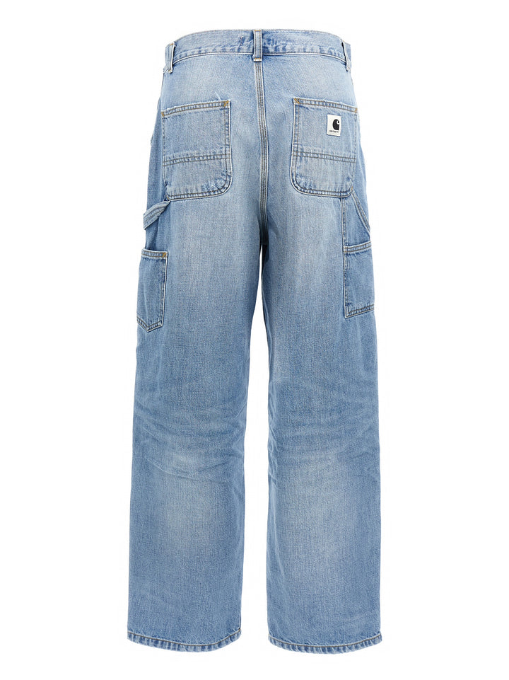 Carhartt Wip Brandon Single Knee Jeans - Celeste | eef5036a3fd66e2715fd0a5842fdadab1d91e555