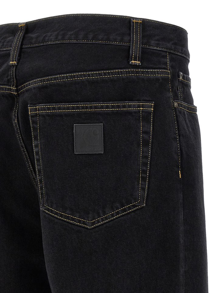 Carhartt Wip Aaron Jeans - Nero | 4704edd8f41eb9ca62f322e8727dff64eca863f5