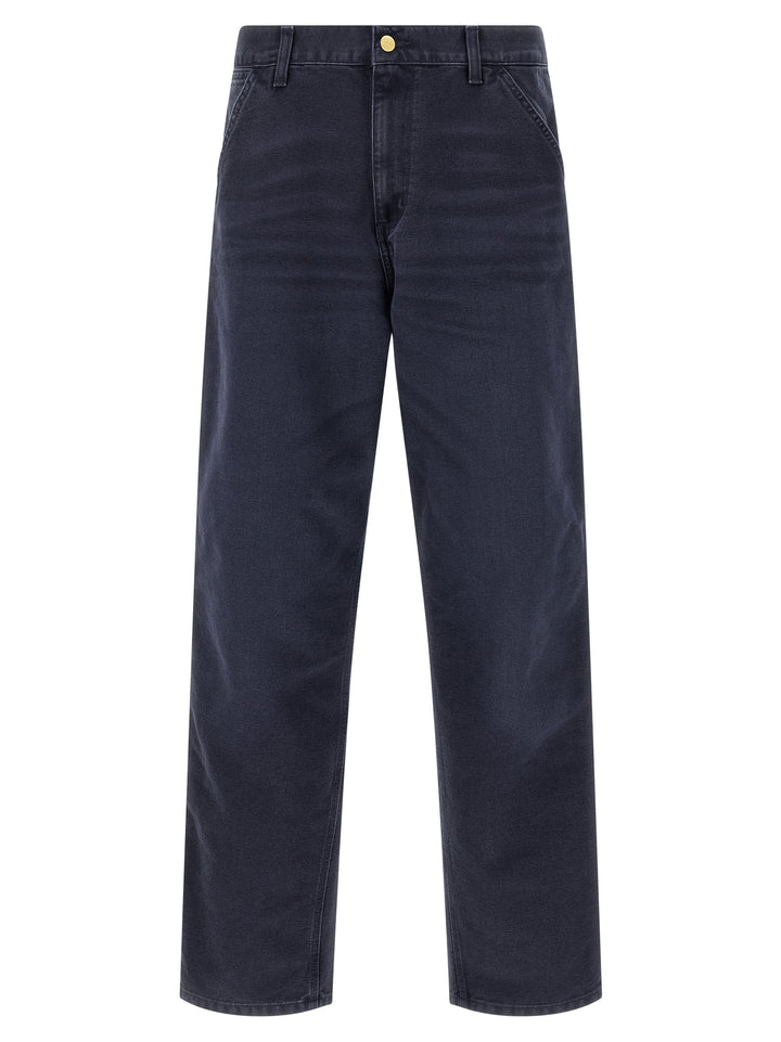 Carhartt Wip Single Knee Pantaloni - Blu | 08339216423ae25151cf9509144891e2bcfb08b8