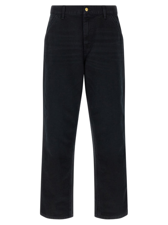 Single Knee Pantaloni Nero