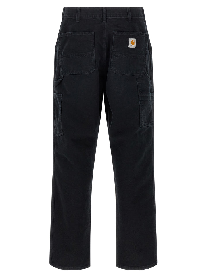Carhartt Wip Single Knee Pantaloni - Nero | 819a19073d98348e6e7d8571cdac8d8be1c0fc36