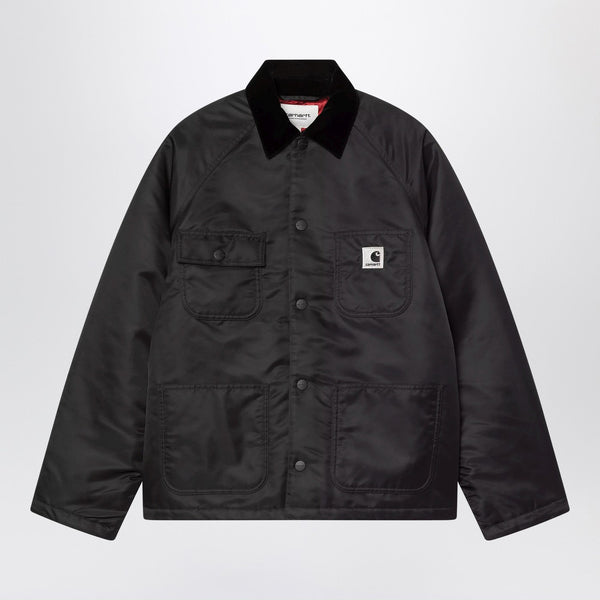 Alumni Chore Coat Jacket In Black Nylon