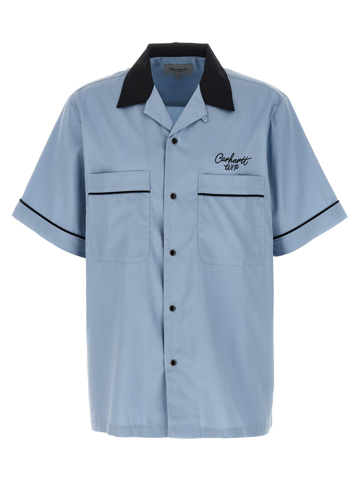Carhartt Wip Bowl Camicie - Celeste | 8ce47dc16609f8cc73127da1a1a433d186a6789e