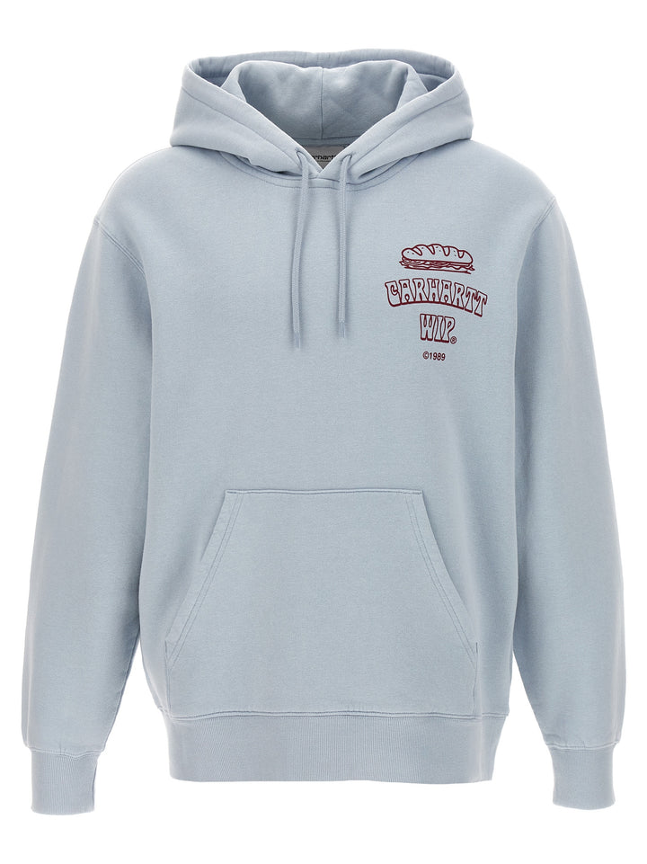 Carhartt Wip Hooded Sandwich Felpe - Blu | c3e724badc787f0d899e20343f2bc6f397974e20