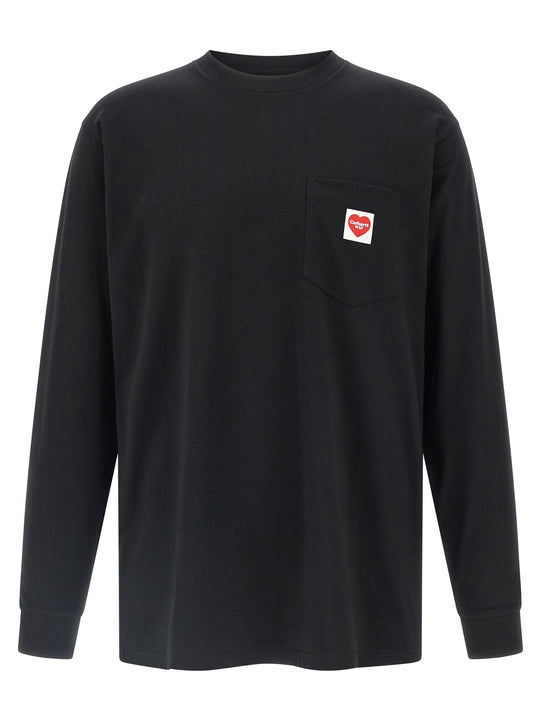 Pocket Heart T Shirt Nero
