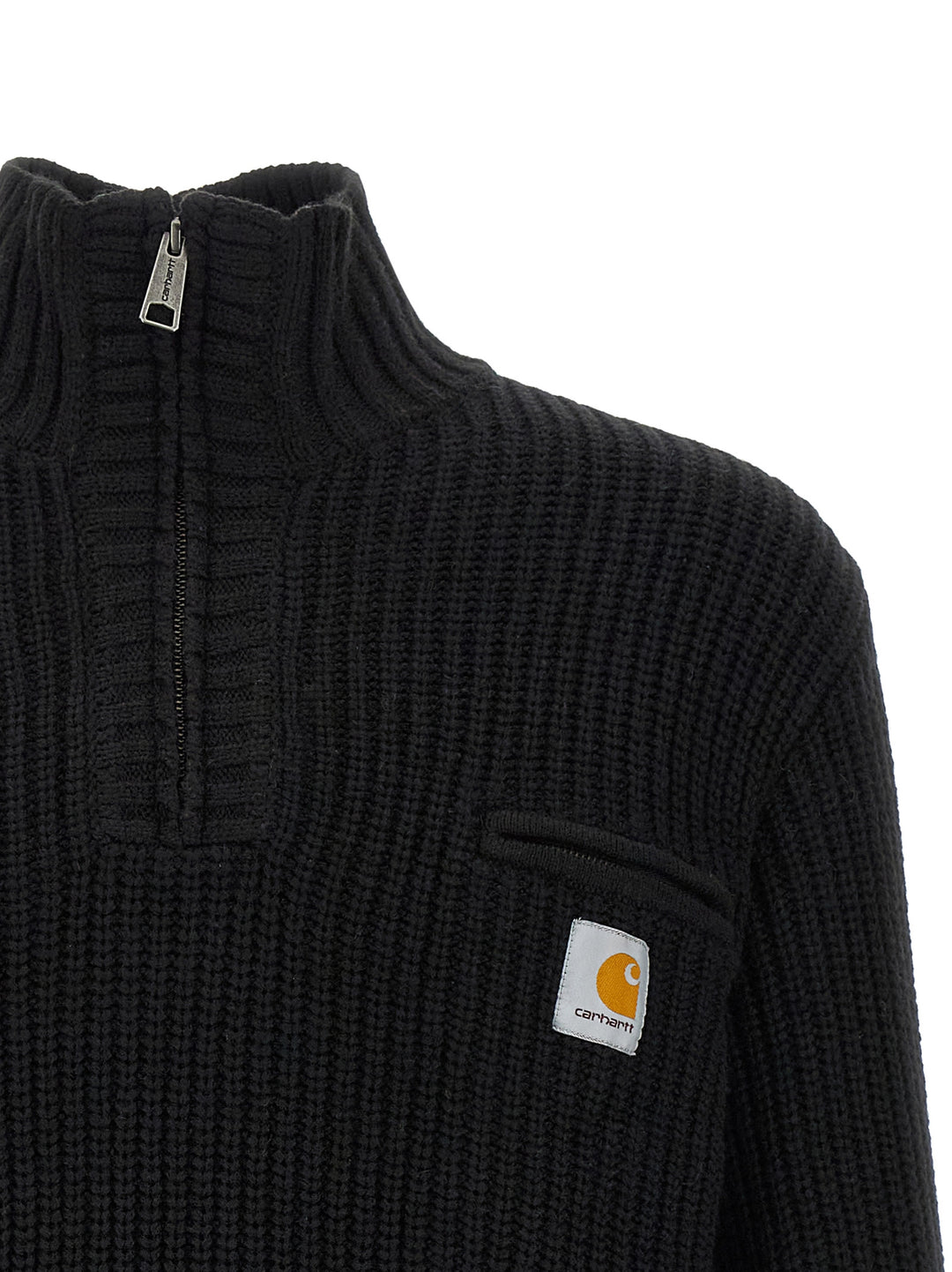 Carhartt Wip Detroit Half Zip Maglioni - Nero | 69ebbfc1881008284c78efa26d9063845958b0fa