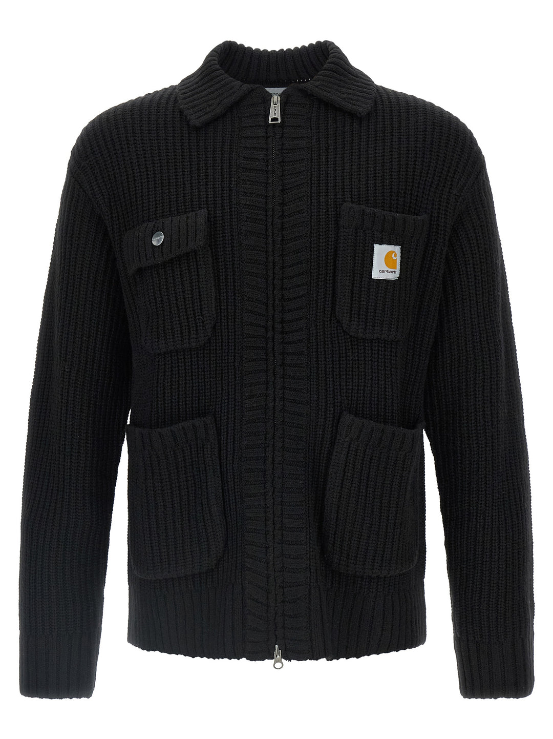 Carhartt Wip Chore Knit Jacket Maglioni - Nero | 88cfb5d740eed48002e2d4010af29b15649b51a3